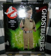 NIP NEW GHOSTBUSTERS COSTUME UNISEX INFANT 6-12 MONTHS JUMPSUIT HALLOWEEN 1 PC