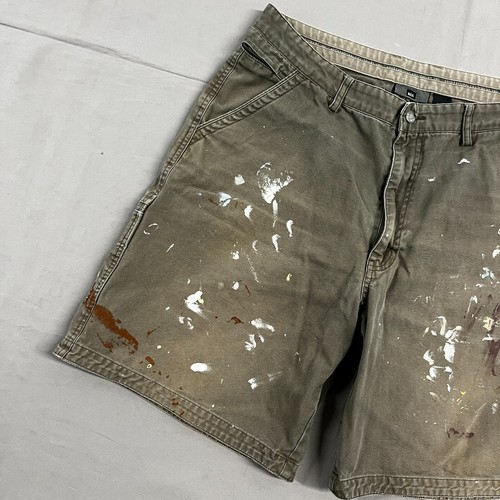 REI Paint Splatter Light Gray Faded Shorts Sz 34 - Picture 5 of 11
