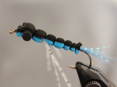 FOAM DRAGON FLIES SIZE 4 HOOKS FIVE COLORS BLUEGILL TROUT FLY FISHING