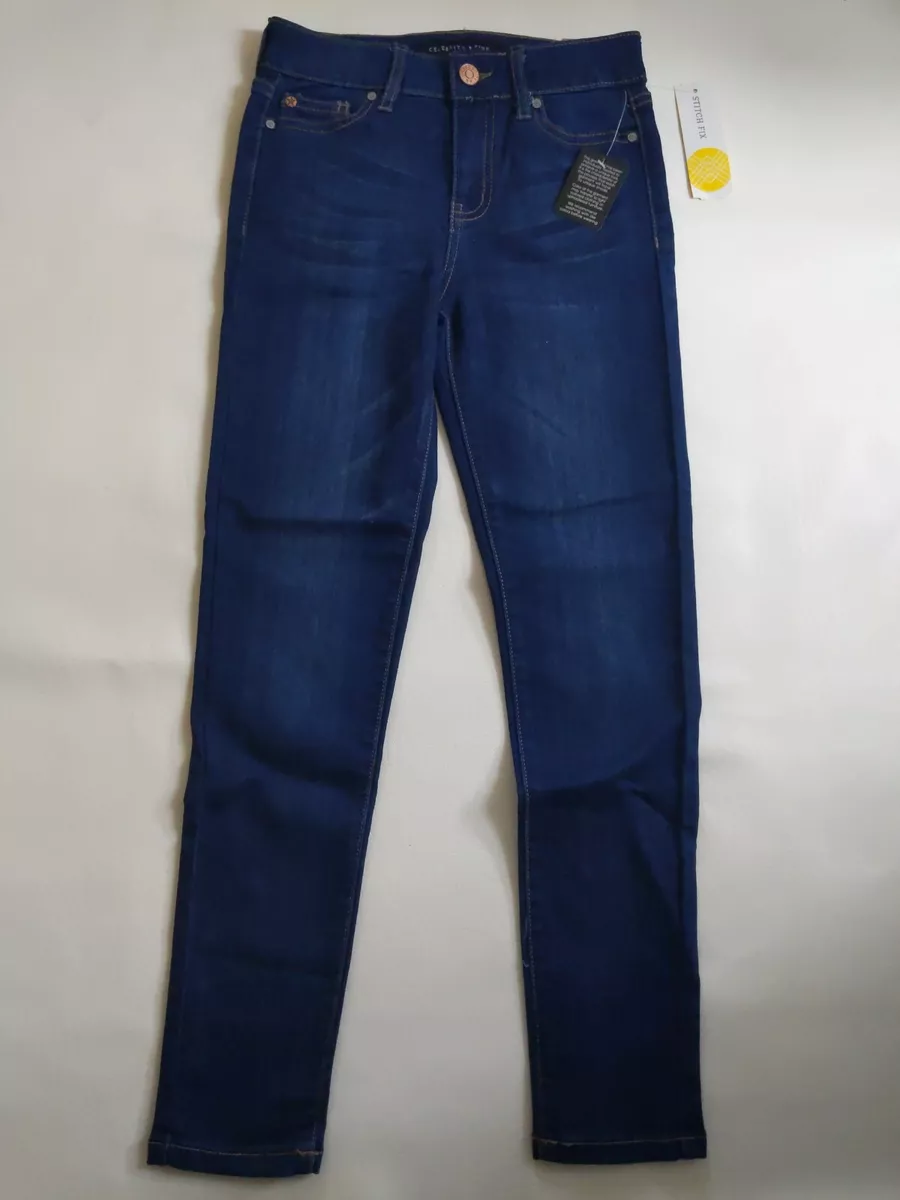 Celebrity Pink Girls 10 Dark Wash Infinite Stretch Haley Skinny