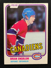 1981-82 O-Pee-Chee #175 Brian Engblom Canadiens