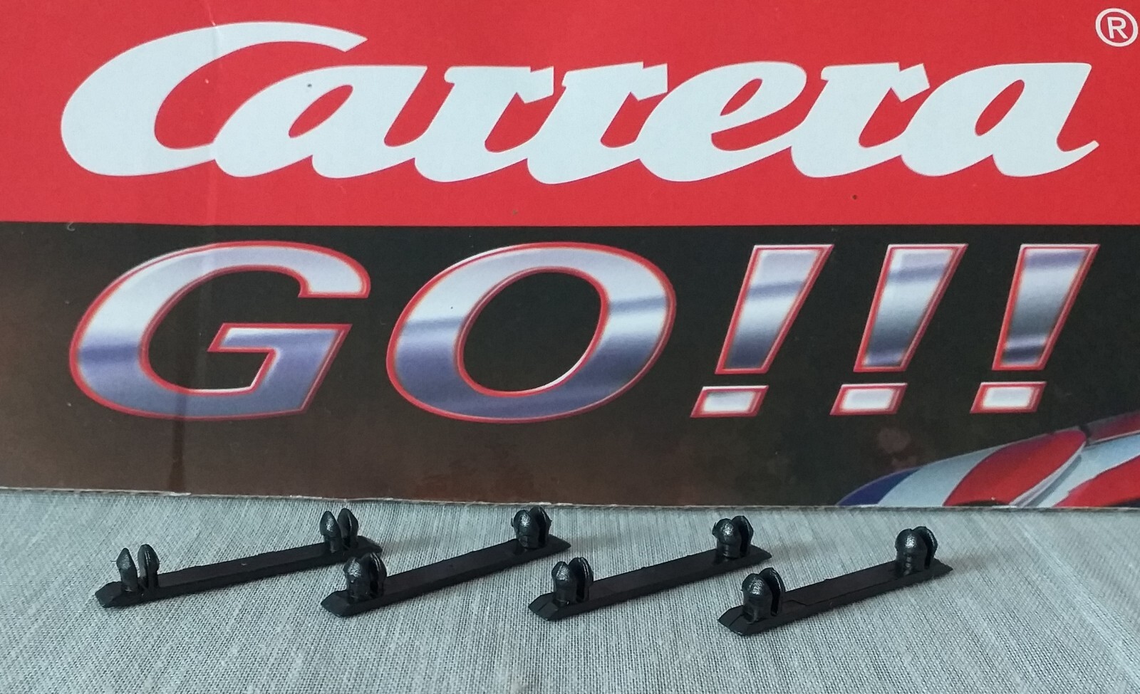 Carrera GO Mario Kart Hot Lap Slot Car Single Sided Track Clips A x4  1:43 Scale