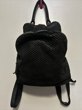 Costanza Rota  Nwt $500 Black Leather Python Print Bag Backpack Italy Used Once