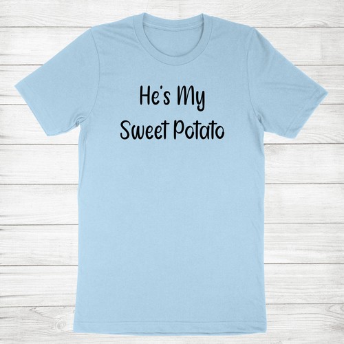 He Is My Sweet Potato Shirt Cute Gift for Thanksgiving Family T-shirt potato yam - Picture 14 of 16