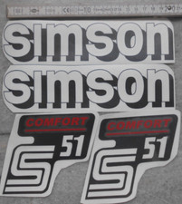 Simson S51 COMFORT Schwarz Rot transparenter Hintergrund,Tank,Seitendeckel