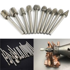 HSS Router Drill Bits Wood Rotary Files Set Woodwork Milling Burr Cutter Dremel