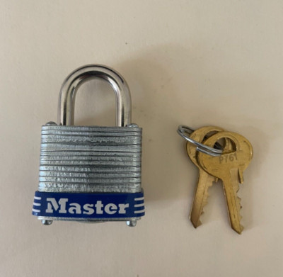 6/PACK - Master Lock 7KA  Wide Laminated Pin Tumbler Padlock, Keyed Alike