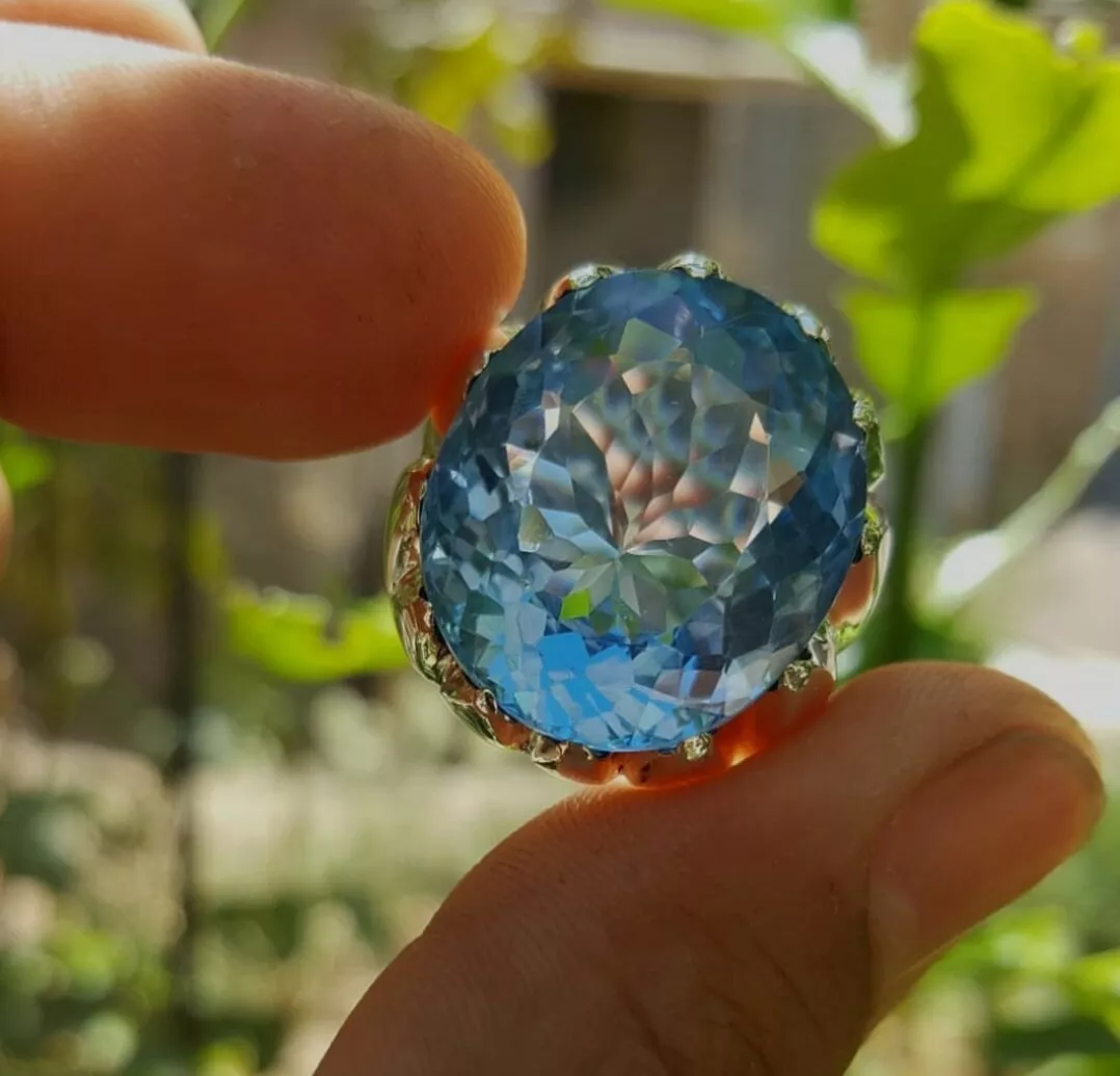 Big cheap topaz ring