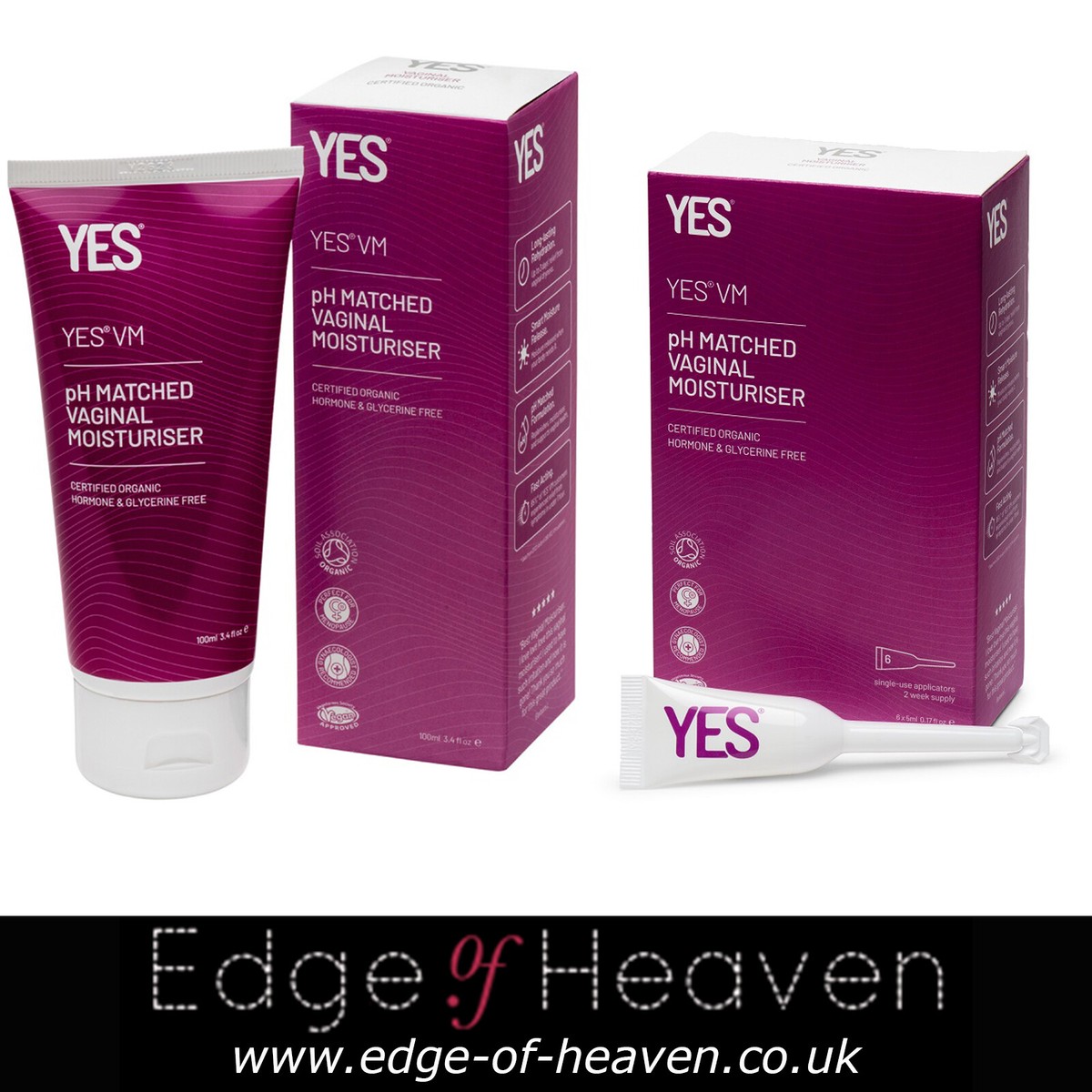 Vaginal Moisturising Gel YES VM Gel Natural Organic Dryness Relief Gel  Menopause