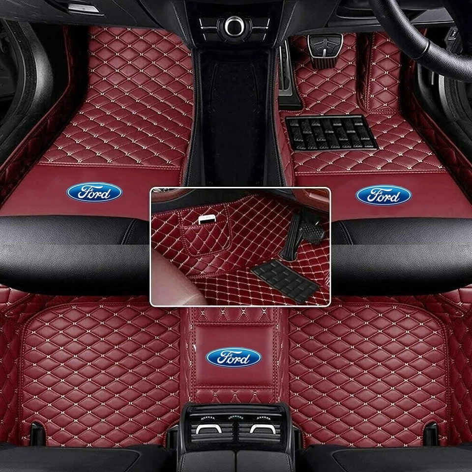 For Ford Car FIoor Mats All Models Custom F-150 RHD All-weather Auto Carpets Rug - Image 3 of 4