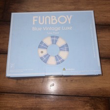 FUNBOY Giant Vintage Stripe Inflatable Pool Float with Cup Holder 48" Pool Float