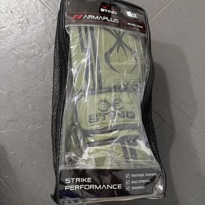 Sting Armaplus Boxing Gloves 12oz Green Partner Training Bag Striking Sparring