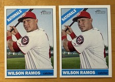 Wilson Ramos Lot Of Two 2015 Topps Heritage #385 Washington Nationals Mint