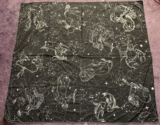 Zodiac Astrology Sun Moon Altar Cloth Tarot Wiccan Spiritual Table Cloth 52”x57”