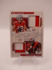 Will Howard & Quinshon Judkins 2025 Panini National Treasures No.TDM-WHQJ 5/49