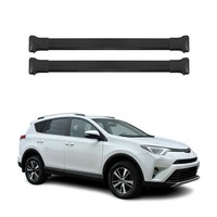 DachträGer GrundtäGer FüR Toyota RAV4 IV V 2012-2025 75Kg Aluminium Schwarz 2Tlg