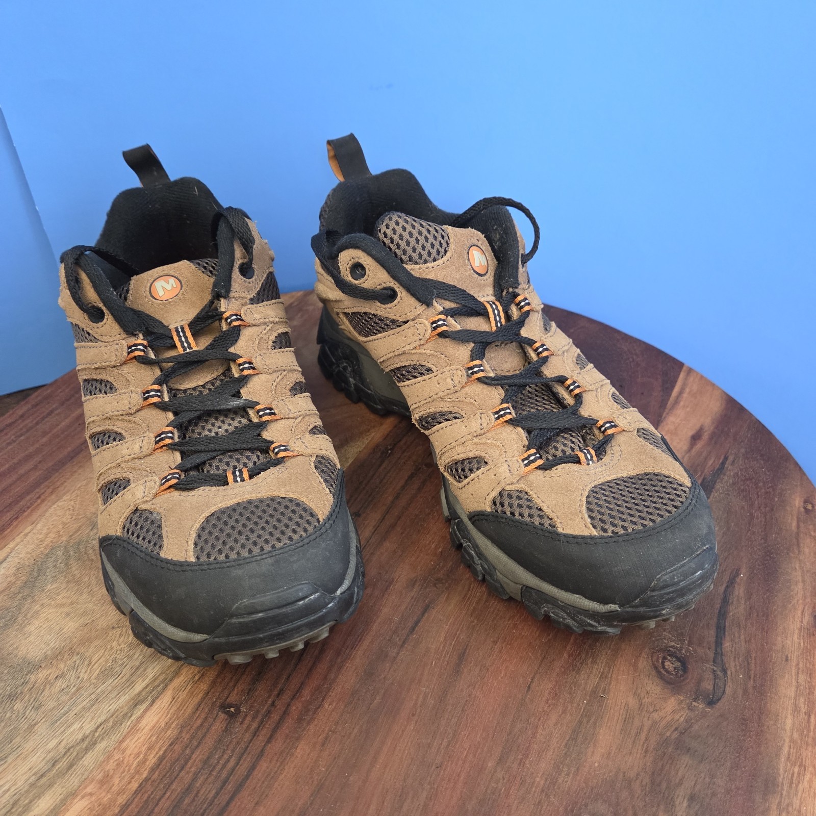 Merrell Moab 2 Ventilatore Scarpa da Escursionismo Bassa Terra Marrone Trail Boot Uomo 9 J87729