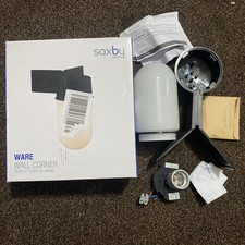 Outdoor Corner Angled Wall Light (Black Finish, Frosted Glass Shade, Max 40w ES,