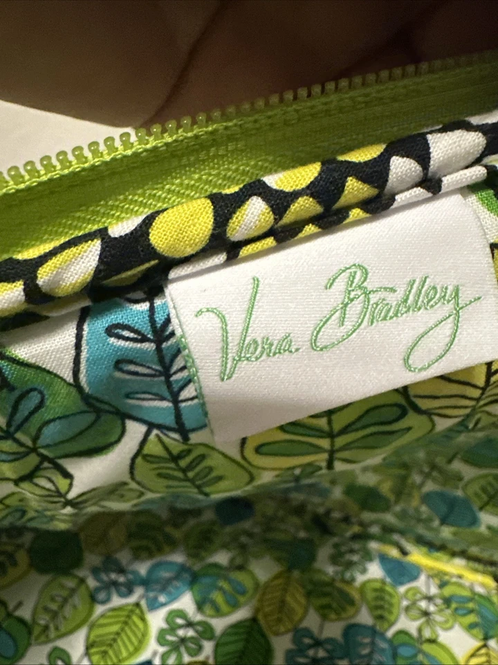 Vera Bradley лаймы вверх планшетов рукав 12 «x 18» большой ноутбук мягкий два молнии мешок - Изображение 4 из 4