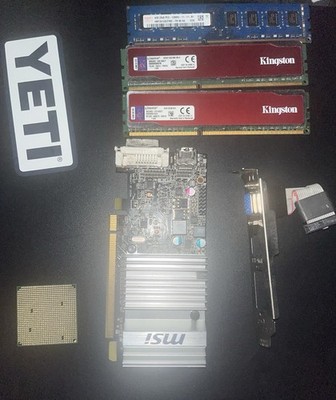 AMD FX CPU + MSI HDMI Graphics Card + Kingston HyperX/Hynix DDR3 RAM