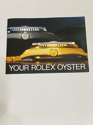 Rolex Booklet Broschüre Booklet Ihre Rolex Oyster 03/1987 Neu !!