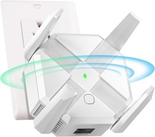 WiFi Extender Signal Booster, WiFi Booster,1200Mbps Dual Band 5GHz/2.4GHz