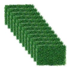 Artificial Boxwood Panel 12-Piece Boxwood Hedge Wall Panels Artificial Grass Bac
