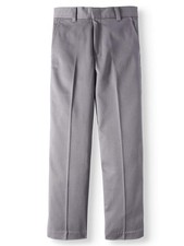 George Boys Straight Fit Stain/Wrinkle Resistant Dress Pants Grey, 10