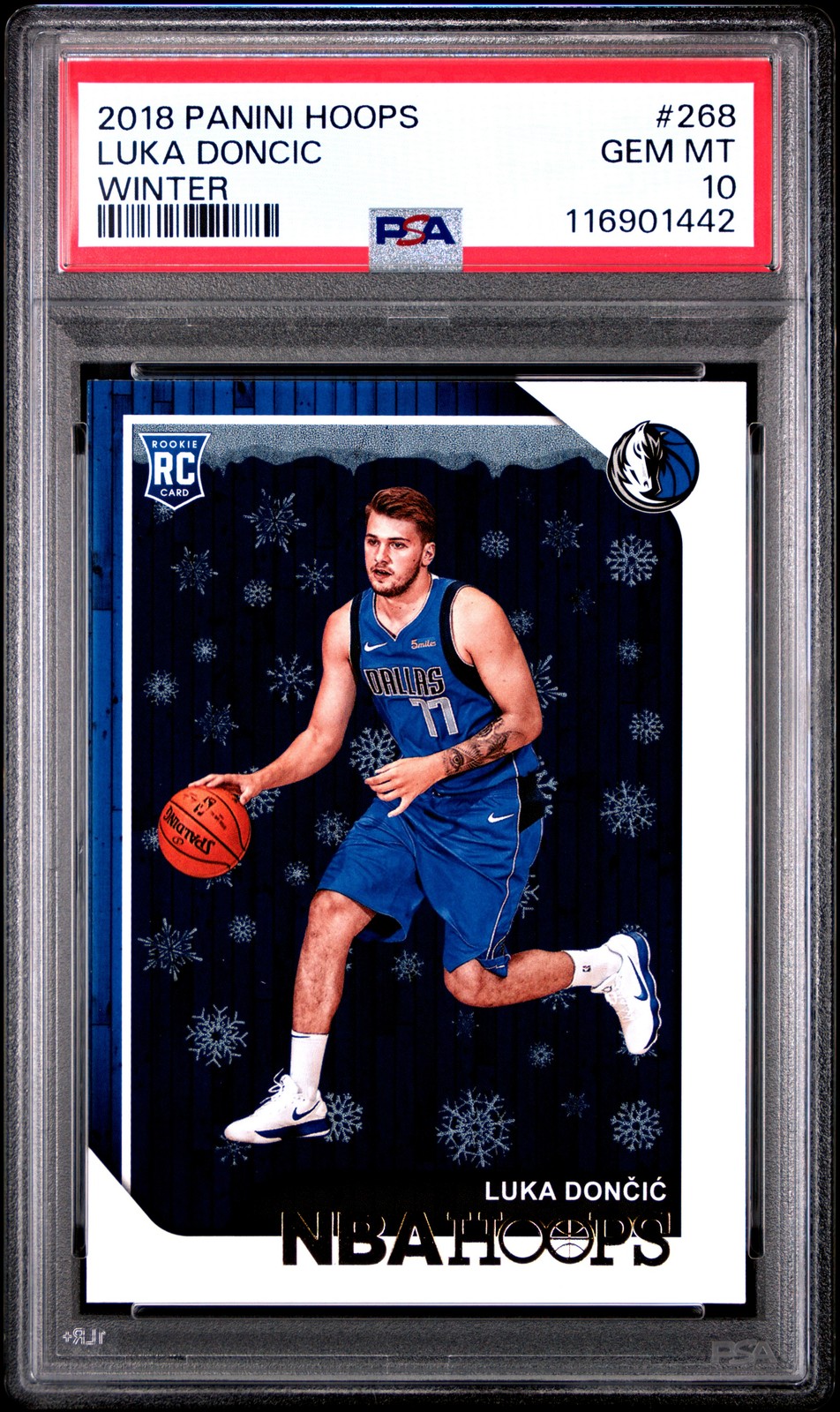 2018 PANINI HOOPS WINTER #268 LUKA DONCIC ROOKIE RC PSA 10