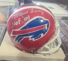 Marv Levy Signed Buffalo Bills Mini Helmet HOF 2001 Inscription JSA COA