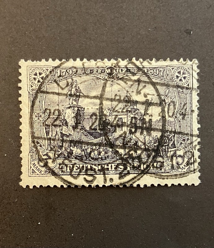 German Scott #94 - Marked Blla Jaschke On Back - Great Stamp Well Centered