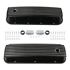 For Big Block Chevy Bbc 396 427 454 502 V8 Aluminum Black Tall Valve Covers