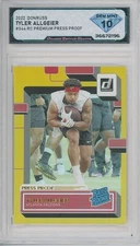 2022 Donruss TYLER ALLGEIER #344 Rc Premium Press Proof Gold💎DSG 10 Gem Mint