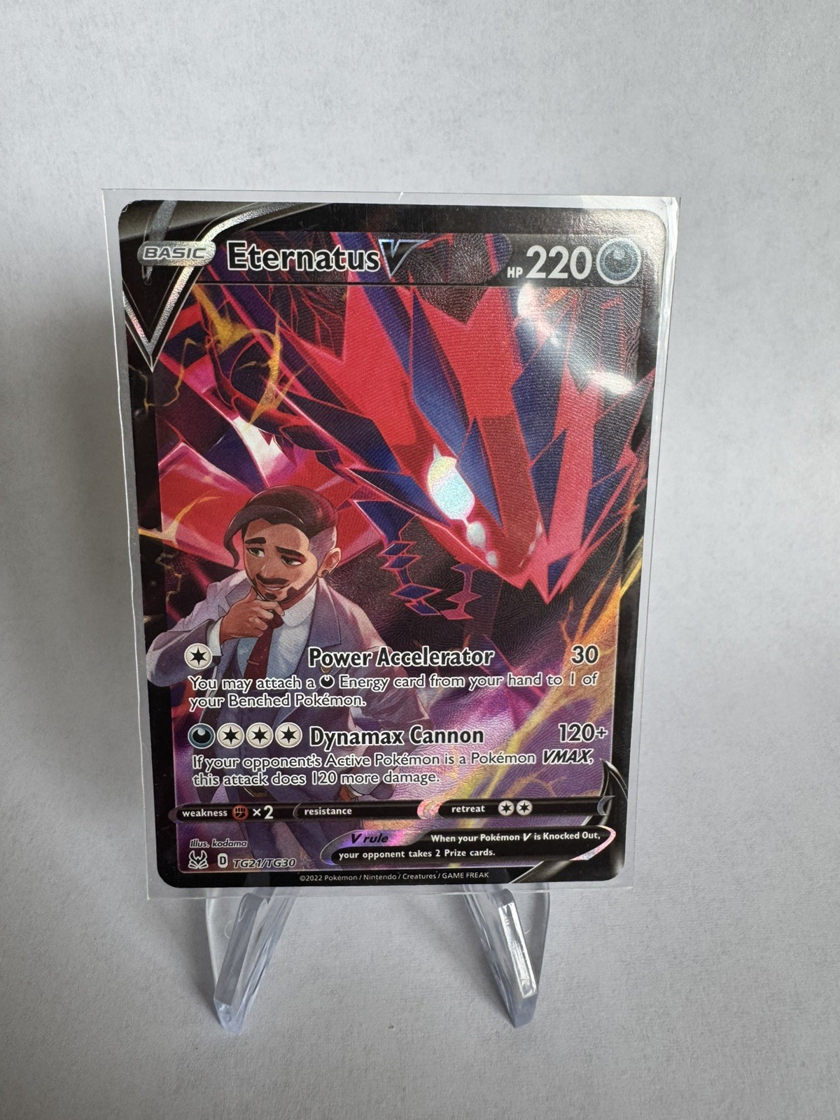 Eternatus V Ultra Rare SWSH11: Lost Origin Trainer Gallery TG21/TG30 NM