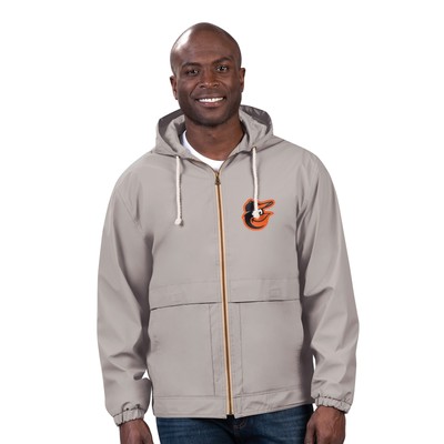 Men's G-III Sports by Carl Banks  Gray Baltimore Orioles Full-Zip Rain Jacket