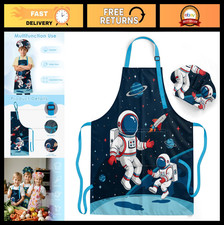Kids Chef Apron Set with Hat - Perfect Kitchen Gifts for Cooking Baking Fun
