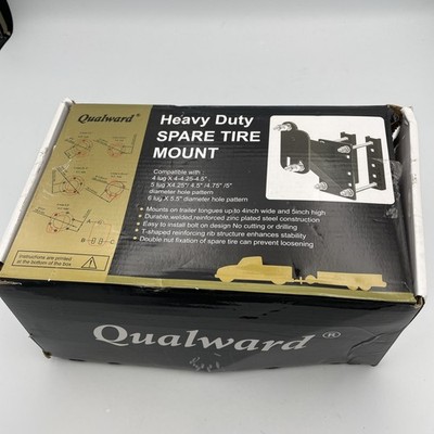 Qualward Spare Tire Carrier Bracket Mount Trailer Truck RV Boat. Damaged OpenBox