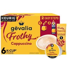 Gevalia Frothy 2-Step Artificially Flavored Cappuccino Espresso Style K  Cup  Cof