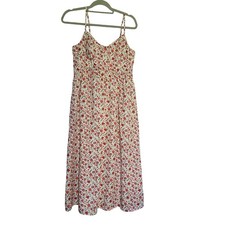 Old Navy Ditsy Floral Sundress Womens Medium Smocked Midi Cottagecore