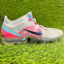 Nike Air VaporMax 2019 Womens Size 7 Gray Pink Athletic Running Shoes Sneakers