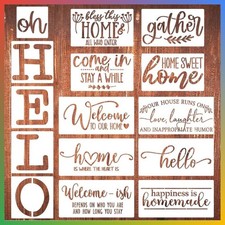 Welcome Stencils for Painting on Wood Oh Hello Stencils