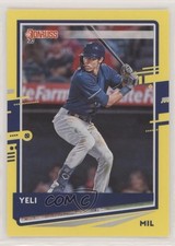2020 Panini Donruss Nickname Variation Yellow Christian Yelich (Yeli) #110 n1u