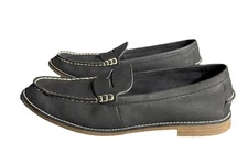 Sperry Seaport Penny Loafer Women’s Size 11 Navy Pebble Grain Leather STS85854