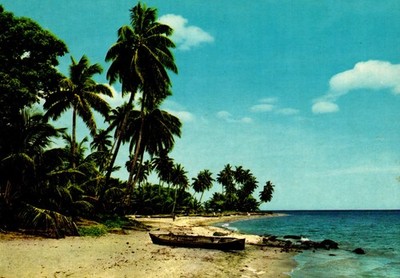 Vista de la Costa Norte Honduras Postcard