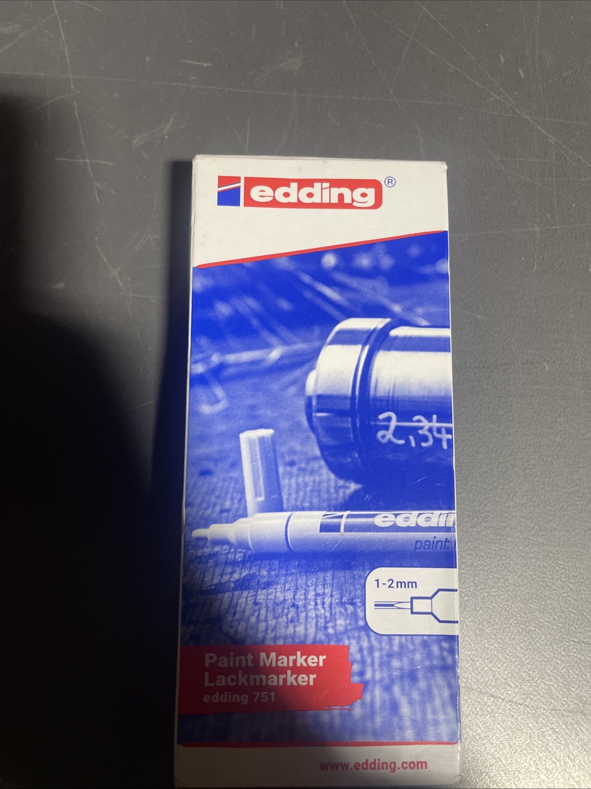 edding 751 paint marker - white - 10 pens - round tip 1-2 mm - paint markers