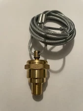 1/4" Air Compressor Tank Moisture Brass Pull Drain Valve High Quality USA Made