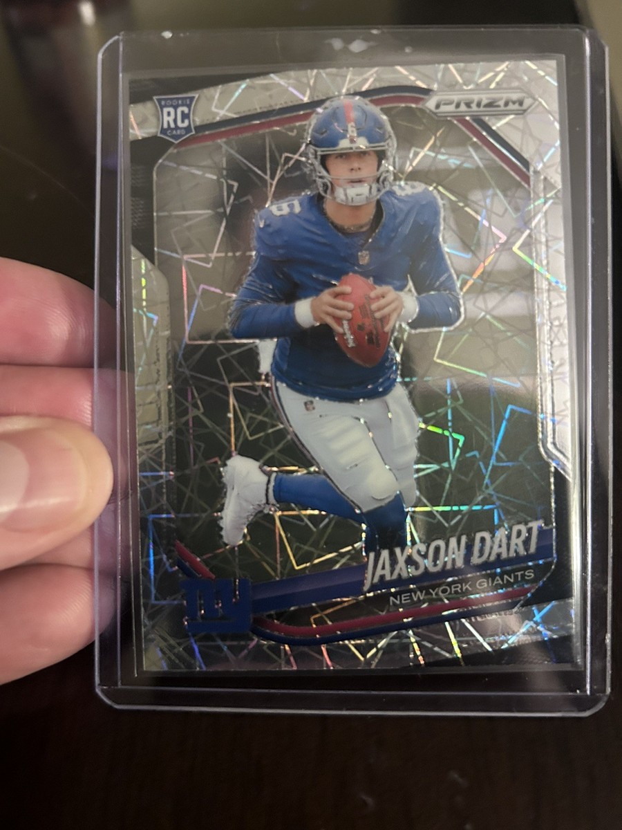 2025 Panini Prizm Jaxson Dart (RC) #332 LAZER NYG Rookie CLEAN