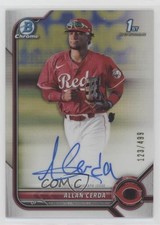 2022 Bowman Chrome Prospect Auto Refractor 123/499 Allan Cerda #CPA-AC Auto 5h0