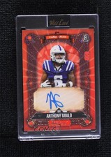 2024 5 Card Draw Orange/Red Sparkles Foil 3/5 Anthony Gould Rookie Auto RC f9s. rookie card picture