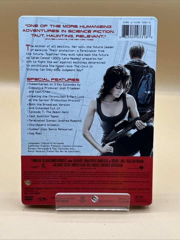 Terminator The Sarah Connor Chronicles DVD STEELBOOK 3-disc Season 1 2008 - Image 2 of 3
